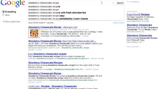 Wyniki wyszukiwania na żywo w Google 1