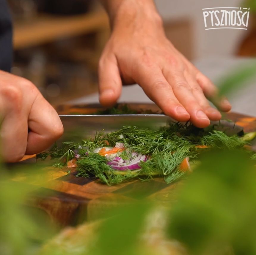 Chopping ingredients