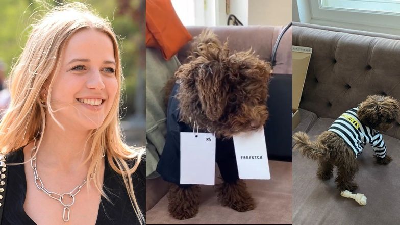 Jessica Mercedes chwali się markowymi ubraniami suczki