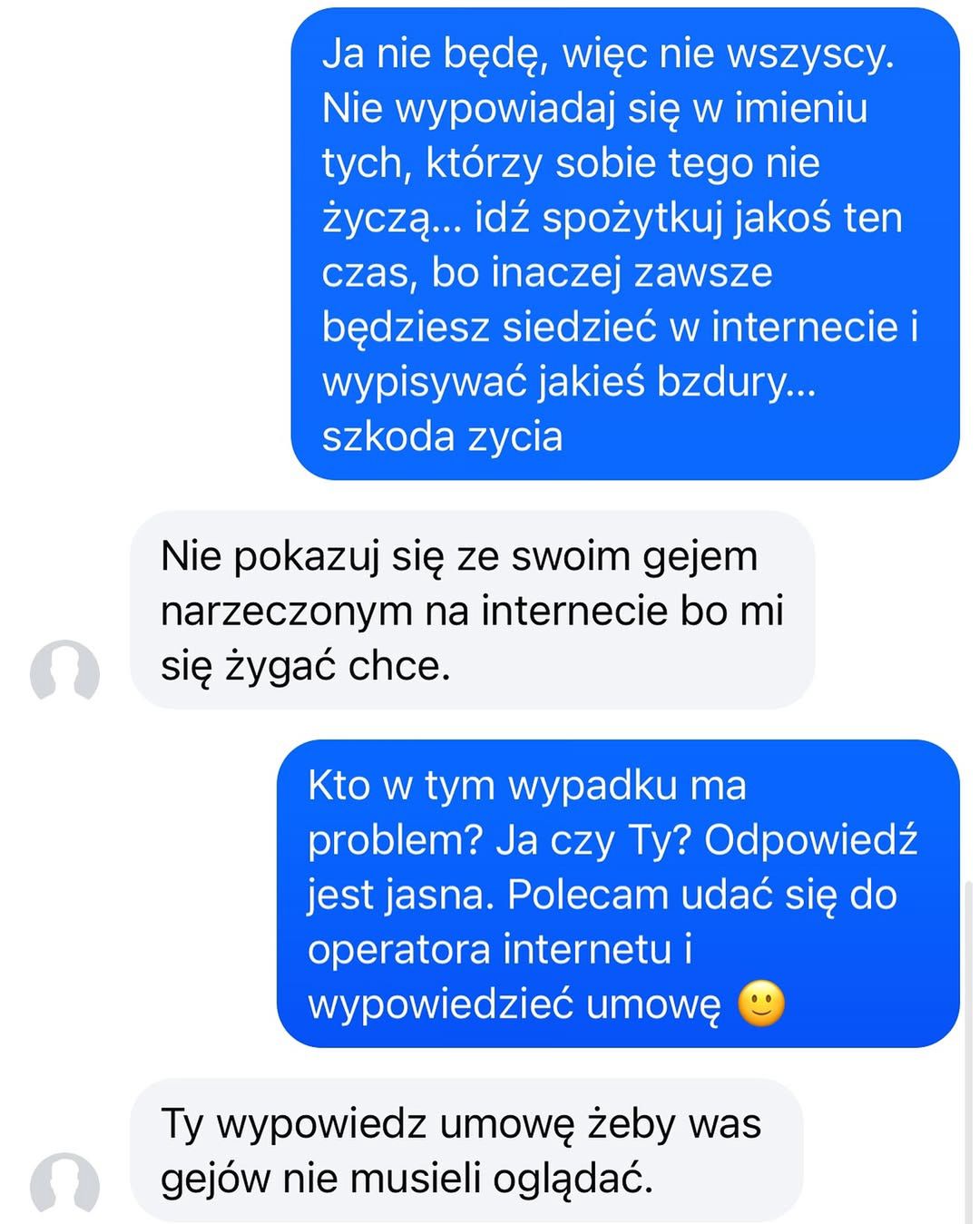 Błażej Stencel dostał homofobiczne wiadomości 