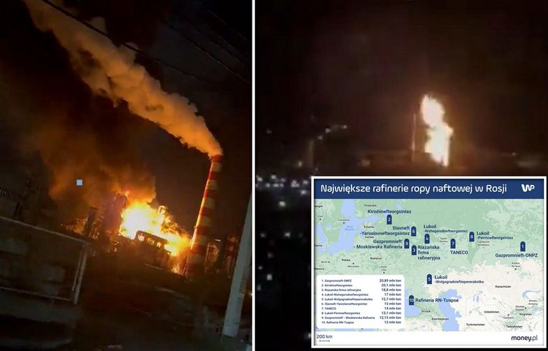 Zapłonęła kolejna rosyjska rafineria. Rosniefti milczy o przyczynach