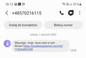 Fałszywe SMS-y o "filmie o tobie"