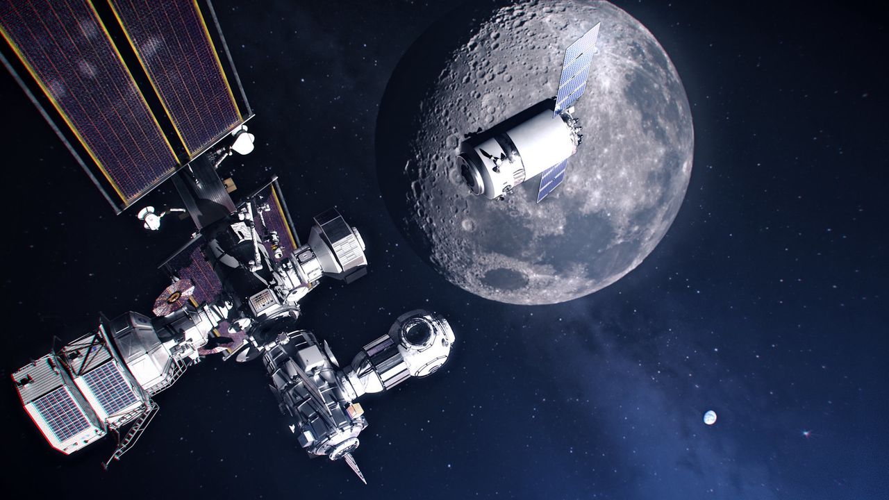 Misja na Księżyc - wizualizacja