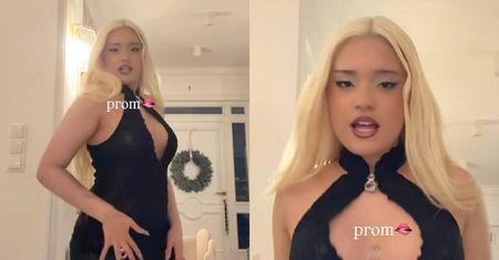 Blondwłosa Sara James pochwaliła się STUDNIÓWKOWĄ KREACJĄ. Postawiła na koronkę i prześwity (FOTO)
