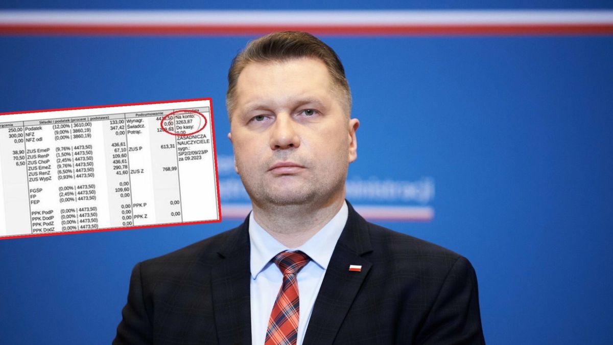 Minister Czarnek mówi, ile zarabiają nauczyciele. W odpowiedzi pedagodzy pokazali paski z wypłatą