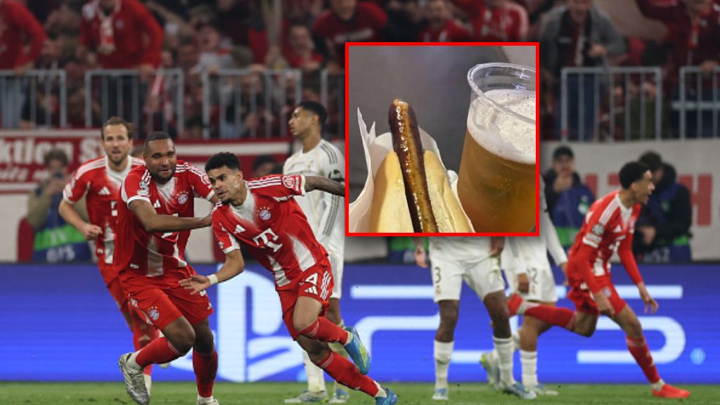 Gięta stadionowa na meczu Bayern - Real