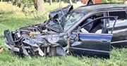 Koszęcin: Zderzenie dwóch aut. Totalna demolka podczas wyprzedzania