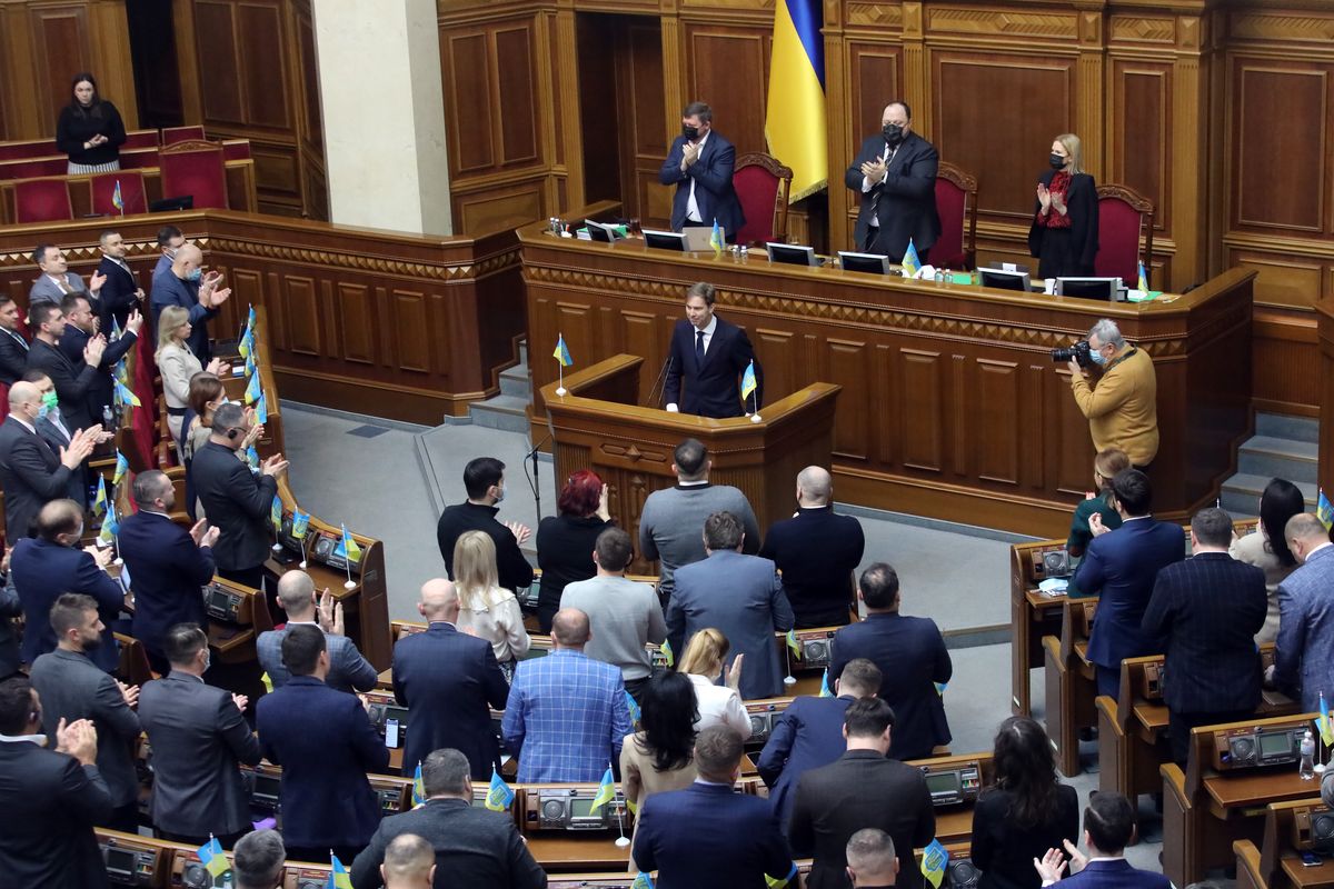 Верховна Рада України (Photo credit should read Volodymyr Tarasov/ Ukrinform/Future Publishing via Getty Images)