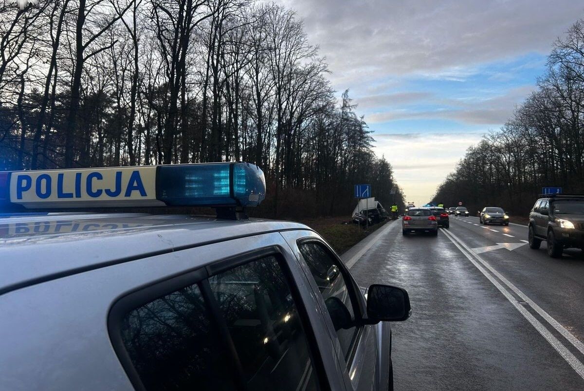 Policja Krasnystaw zabezpiecza wypadek