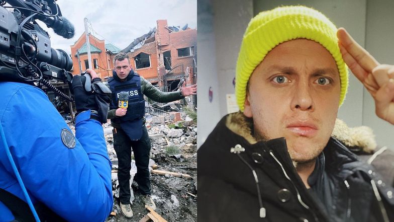 Roczny syn Wojciecha Bojanowskiego rozpoznaje tatę na relacji z wojny w Ukrainie: "AŻ ŁZY LECĄ" (FOTO)