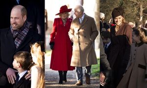 Księżna Kate z całą rodziną posyłają uśmiechy poddanym w drodze na bożonarodzeniowe nabożeństwo (ZDJĘCIA)