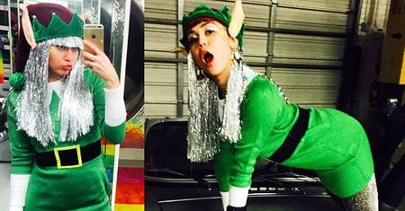 Miley imprezuje w święta… (ZDJĘCIA)