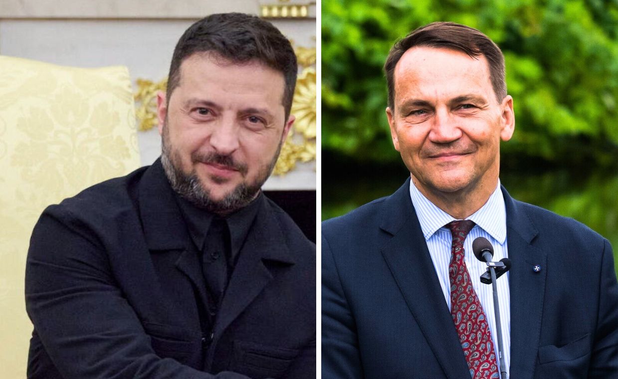 "Za wasze wsparcie". Zełenski reaguje na wpis Sikorskiego