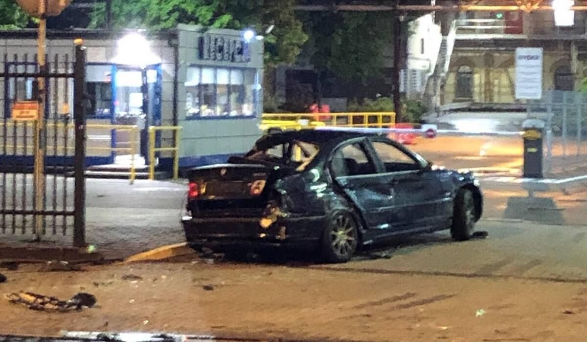 Kierowca BMW wjechał w dodge i nissana na ul. Krochmalnej