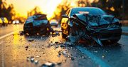 Wypadek na drodze ekspresowej S11 koło Bobolic. Zderzyły się dwa pojazdy