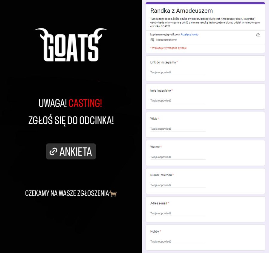 GOATS rozpoczęli casting do nowego odcinka