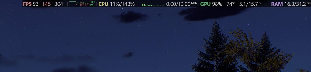 Nakładka Monitor wydajności Steam