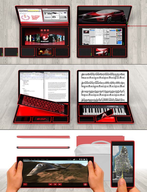 Bento Laptop Tablet Hybrid (źródło: Yanko Design)