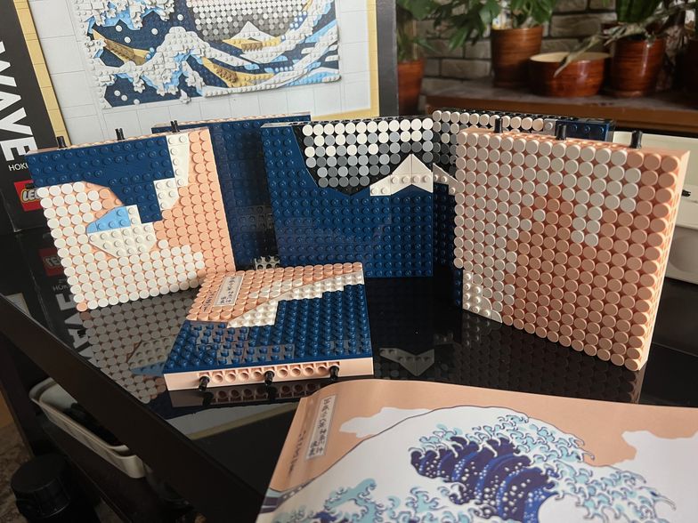 "Wielka fala" Hokusaia z LEGO