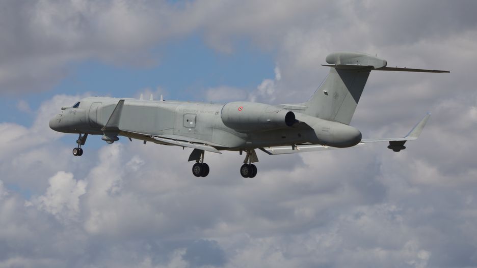Gulfstream na zdjęciu w wersji E550A