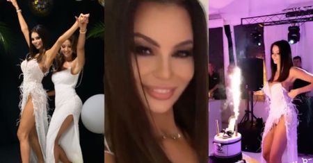 Justyna Gradek kończy 27 lat na bogato. Była "suknia ślubna", fajerwerki i tort z logo Chanel