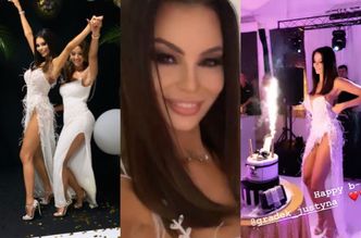 Justyna Gradek kończy 27 lat na bogato. Była "suknia ślubna", fajerwerki i tort z logo Chanel