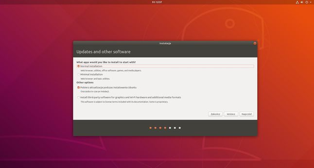 Minimalne Ubuntu za jednym kliknięciem