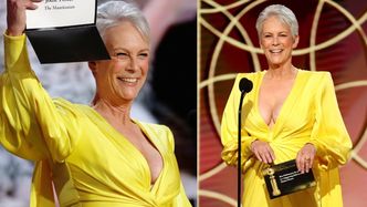 Suknia Jamie Lee Curtis ze Złotych Globów pomogła jej ODREAGOWAĆ LOCKDOWN: "Od roku chodziłam w czarnych legginsach"