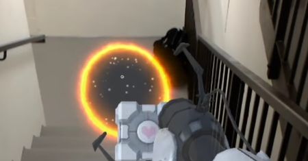 Portal w AR - obyśmy się kiedyś doczekali takich gier