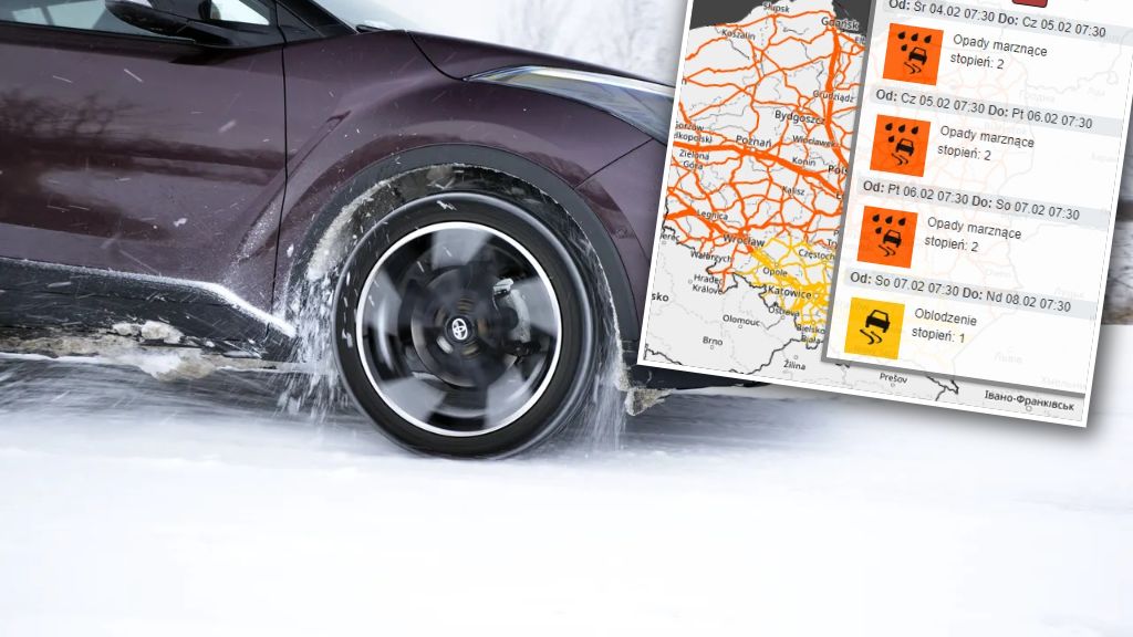 Marznące opady sprawią, że drogi będą niczym lodowisko