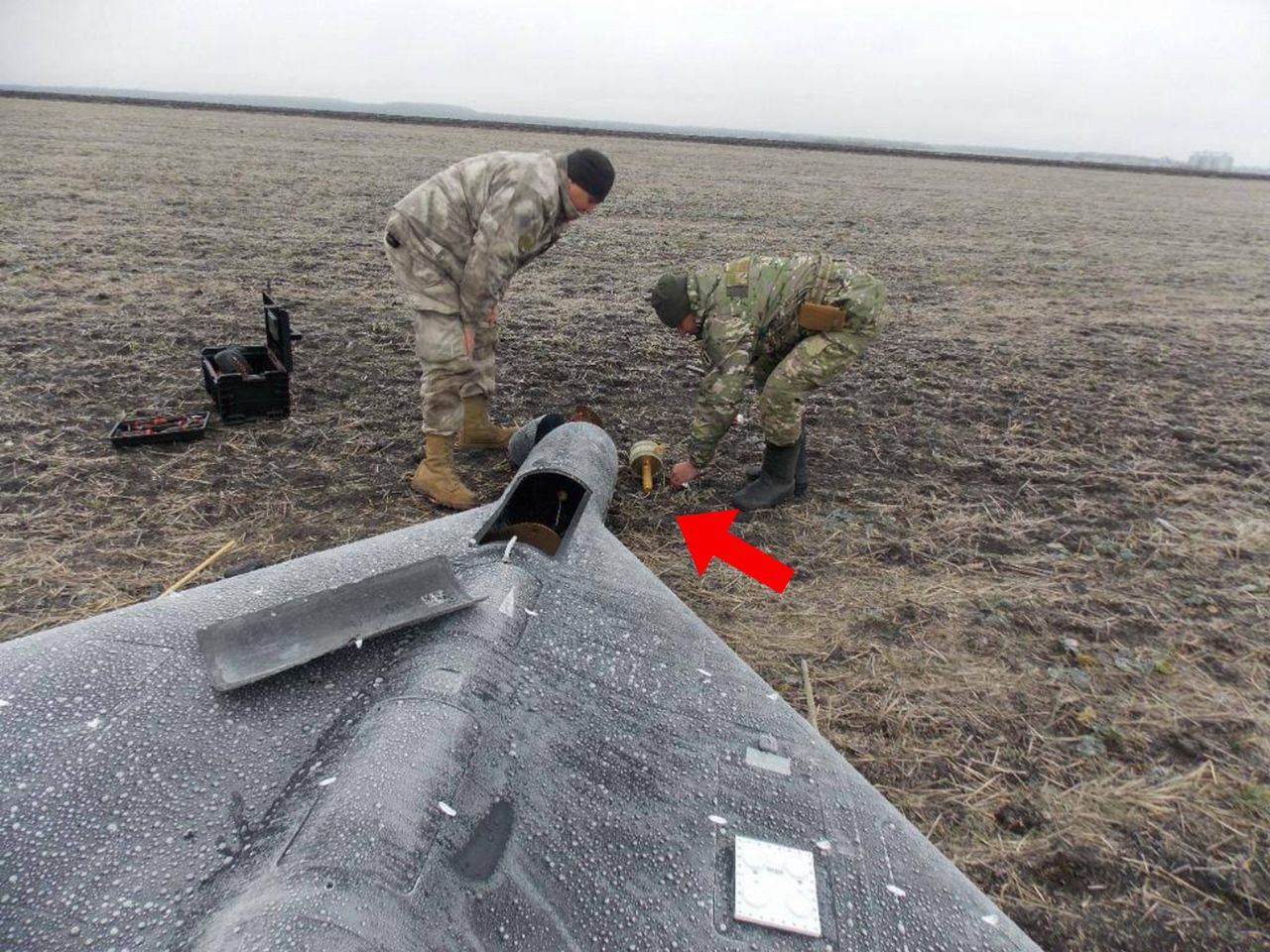 Znaleziony w Ukrainie dron Rosjan Shahed-136 w nowej wersji