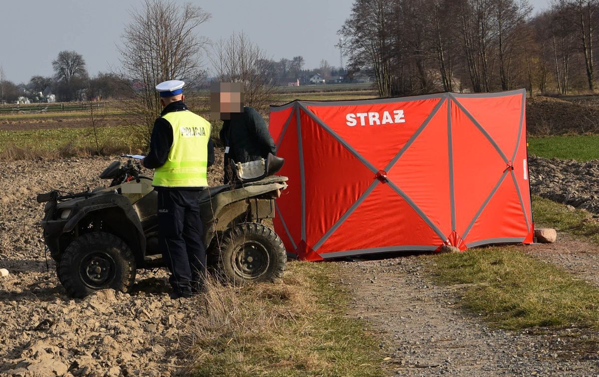 Tragiczny wypadek quadem w Klębowie. Nie żyje mężczyzna