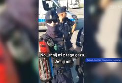 Policjant użył gazu na przeciwnikach rządu. TVP: "To wina Tuska"