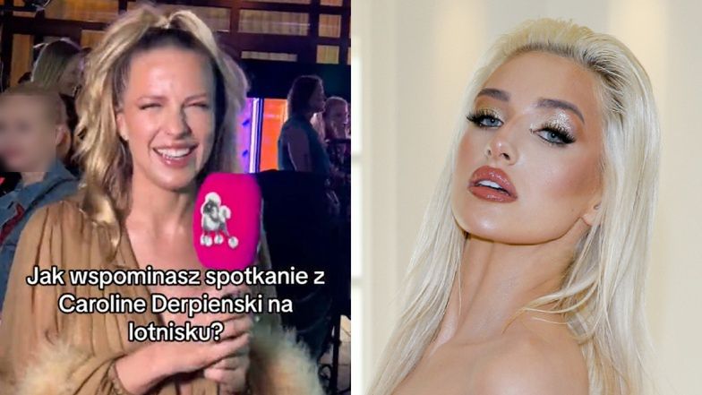 Jessica Mercedes WYMOWNIE reaguje na pytanie o ucieczkę przed Caroline na lotnisku. Derpienski KONTRATAKUJE: "Brawo dojrzałości" (WIDEO)