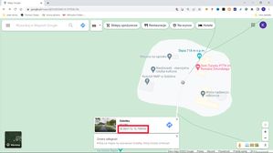 Google Maps: szara pinezka i nasze współrzędne
