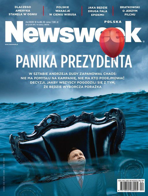 Okładki tygodników. Kulisy kampanii prezydenta Andrzeja Dudy w poniedziałkowym "Newsweeku"