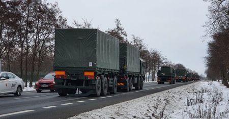 Konwój jedzie w kierunku Warszawy. MON potwierdziło