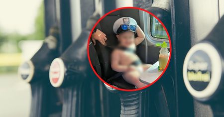 Wyszedł z domu, kiedy ojciec spał. 3-latek przyszedł na stację paliw
