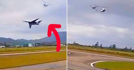 Groźny manewr na lotnisku. Pilot robił, co mógł