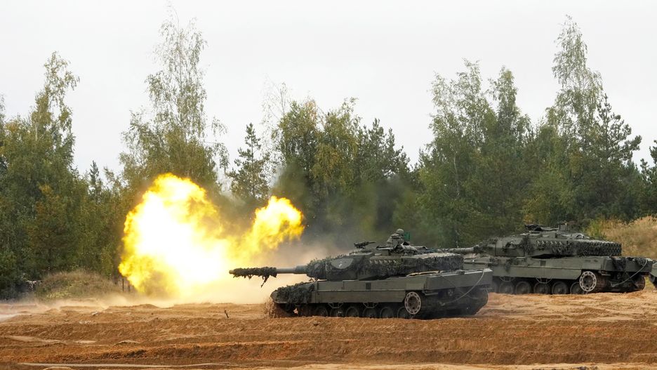 NATO enhanced Forward Presence battle group takes part in Silver Arrow military drill in Adazi
NATO enhanced Forward Presence battle group Spanish army tank Leopard 2 fires during the final phase of the Silver Arrow 2022 military drill on Adazi military training grounds, Latvia September 29, 2022.,Image: 726909949, License: Rights-managed, Restrictions: , Model Release: no, Credit line: INTS KALNINS / Reuters / Forum
INTS KALNINS / Reuters / Forum
defence, category_code_def, category_code_europ, category_code_defence