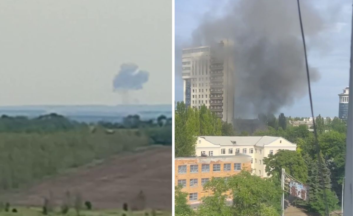 Eksplozje były dziś słyszane w Ługańsku i Doniecku