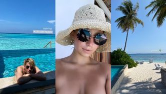 Julia Wieniawa pozuje w błyszczącym bikini, relacjonując wakacje na Malediwach w pięciogwiazdkowym i BARDZO drogim hotelu... (ZDJĘCIA)