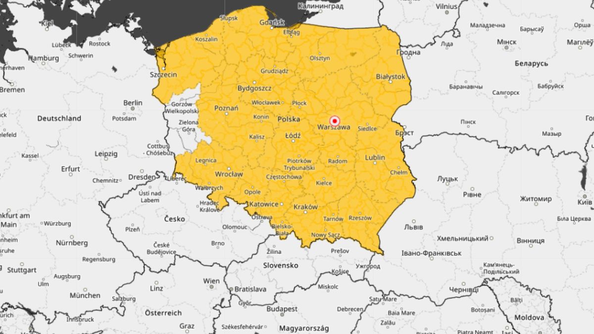 Prognoza ostrzeżeń IMGW przed przymrozkami.