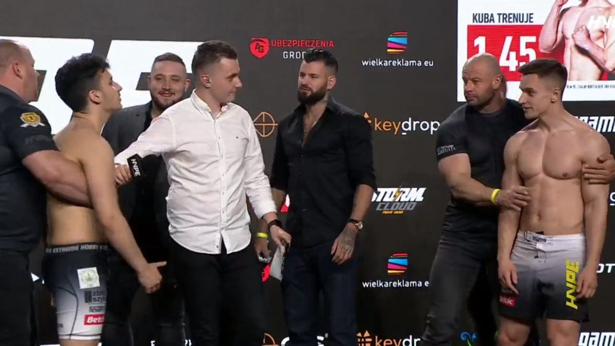 Sporo działo się podczas ważenia przed galę Hype MMA