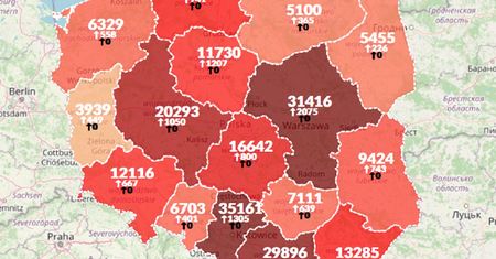 Koronawirus w Polsce. Rekord zakażeń. Ponad 13,5 tys. nowych przypadków. Zmarły 153 osoby