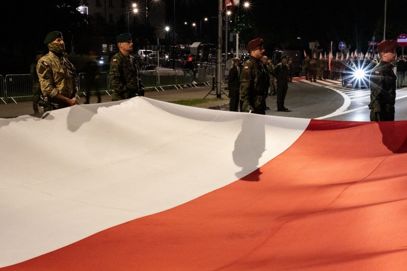 Próby generalne do defilady z okazji Święta Wojska Polskiego