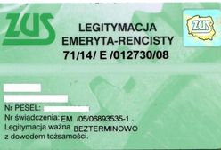 Z legitymacji emeryta znikną symbol i numer świadczenia