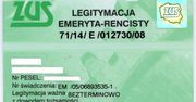 Z legitymacji emeryta znikną symbol i numer świadczenia