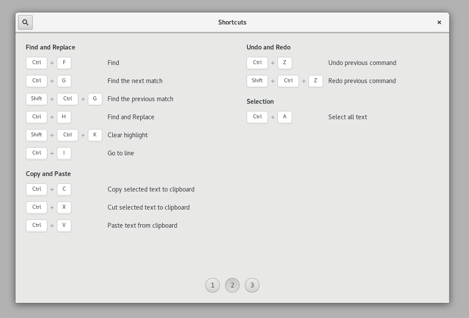 Kontekstowe okno skrótów