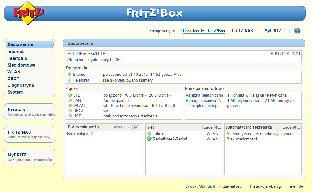 Fritz!Box 6840 LTE – Niemka nieurodziwa, choć funkcjonalna. Test routera z kartą Play 14